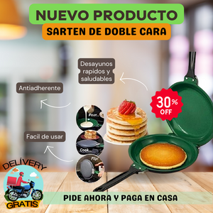 SARTEN DE DOBLE CARA PREMIUM 🍳