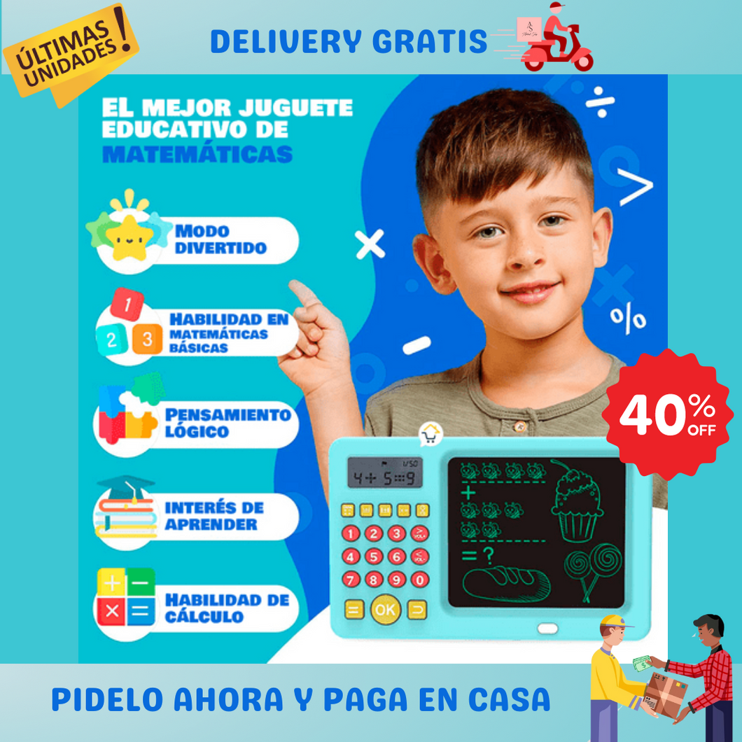 Calculadora Didáctica y Educativa con Pizarra para Niños🎉